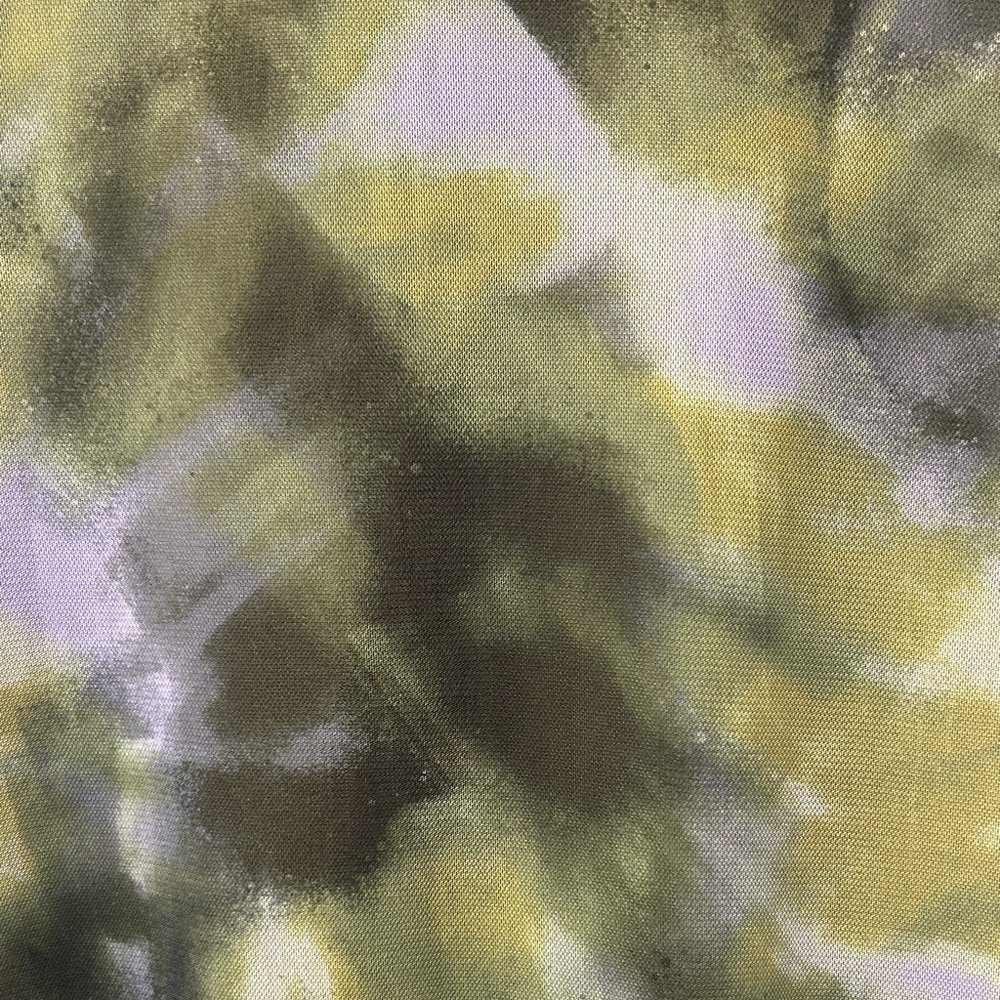 No Boundaries Olive & Gray Tie-Dye Short Sleeve Maxi Dress - Picture 2 of 5